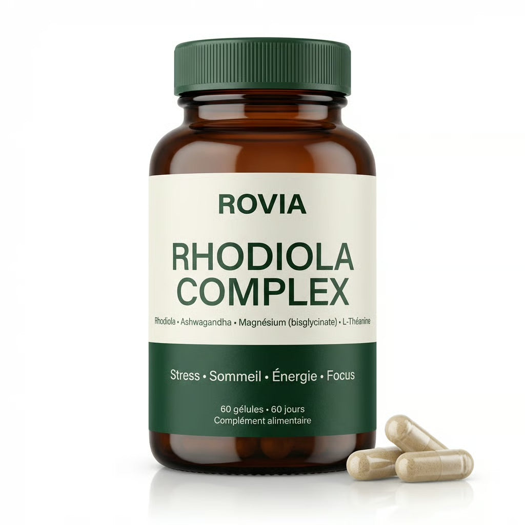ROVIA™ - Rhodiola Complex – Stress ,Sommeil, Énergie & Focus.