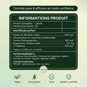 ROVIA™ - Rhodiola Complex – Stress ,Sommeil, Énergie & Focus.